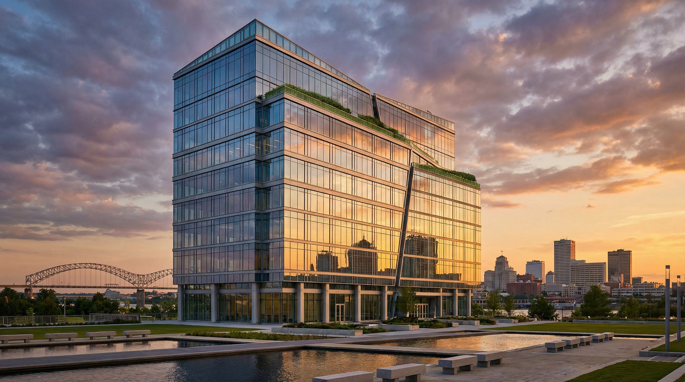 Modern corporate building